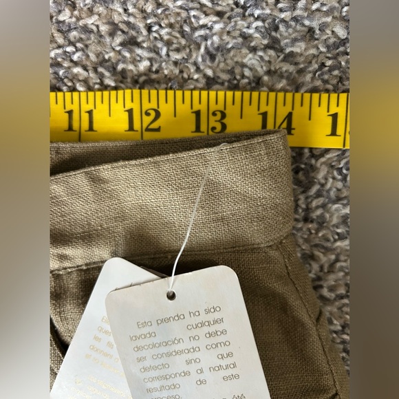 Jones New York NWT linen/cotton blend khaki pants size 8 - Picture 9 of 11